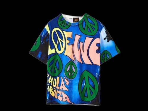 LOEWE Paula's Peace Print T-Shirt Blue/Multi