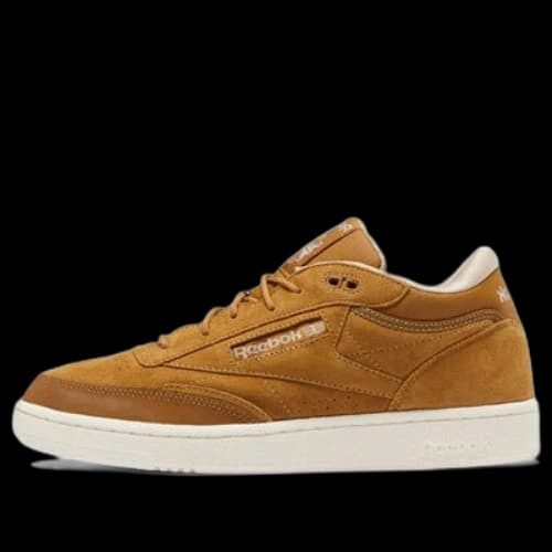 Reebok Club C Mid II Minimalistic Cozy Retro Casual Skate Shoes Unisex Yellow