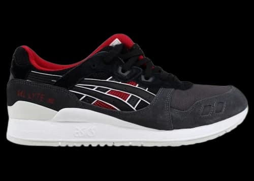 ASICS Gel-Lyte III Dark Grey Black Red White