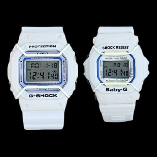 CASIO G-Shock Digital 'White Blue'