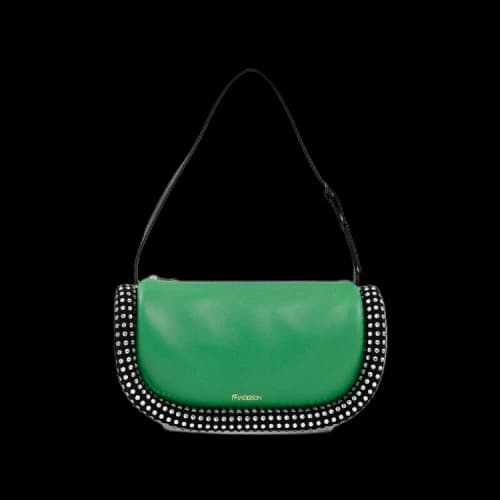 JW Anderson Crystal Bumper Bag 'Green/Black'
