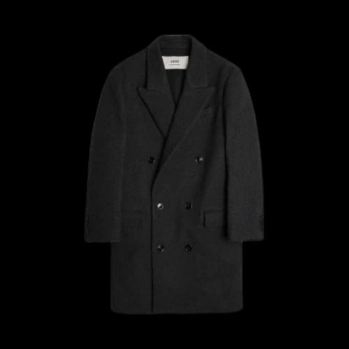 Ami Double Breasted Coat 'Heather Grey'