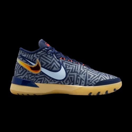 Nike LeBron NXXT Genisus Midnight Navy Soft Yellow Bright Crimson Light Armory Blue