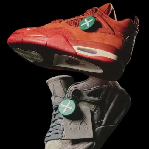 Jordan AJ4 Nigel Sylvester Brick by Brick + AJ4 KAWS Pack
