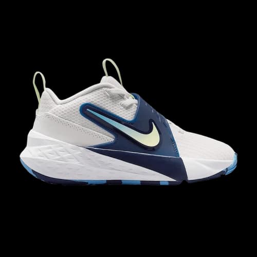 Nike Team Hustle D 12 White Midnight Navy Volt Tint (PS)