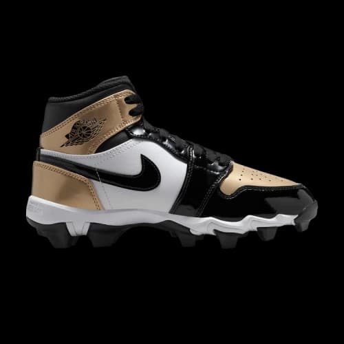 Jordan 1 Mid Cleat Patent Gold Toe (GS)