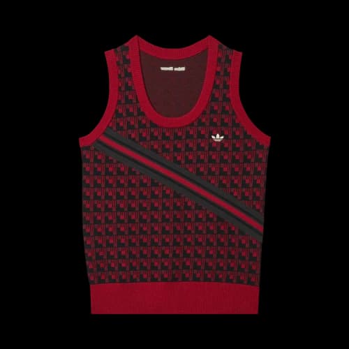adidas x Wales Bonner Stripe Knit Vest 'Red Black'