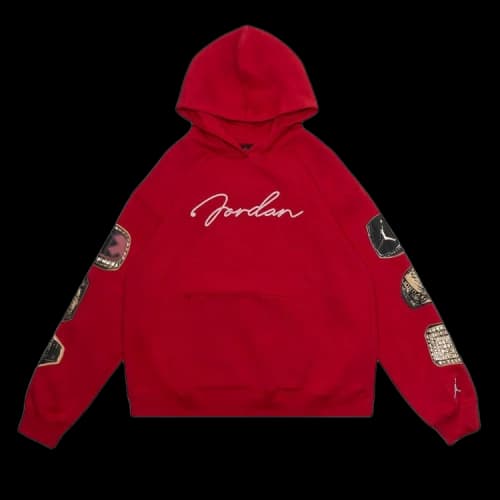 Air Jordan Brooklyn Fleece Pullover Hoodie 'Gym Red/White'