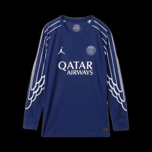 Air Jordan Paris Saint-Germain 2024/25 Match Fourth Dri-FIT ADV Soccer Authentic Long-Sleeve Jersey 'Blue Void/Phantom/Phantom'
