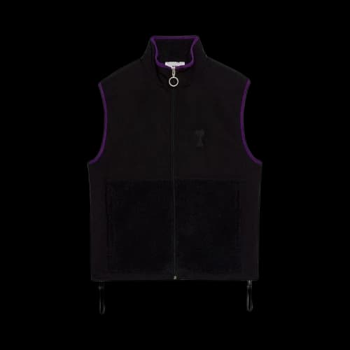 Ami Sherpa Zipped Jacket 'Black'