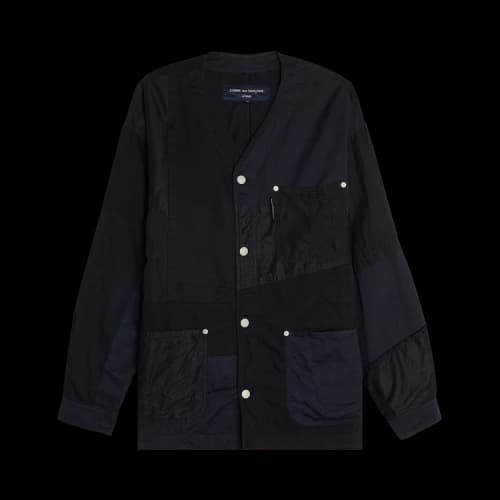 Comme des Garçons Homme Plus Garment Dyed Multi Fabric Mix Jacket 'Navy'