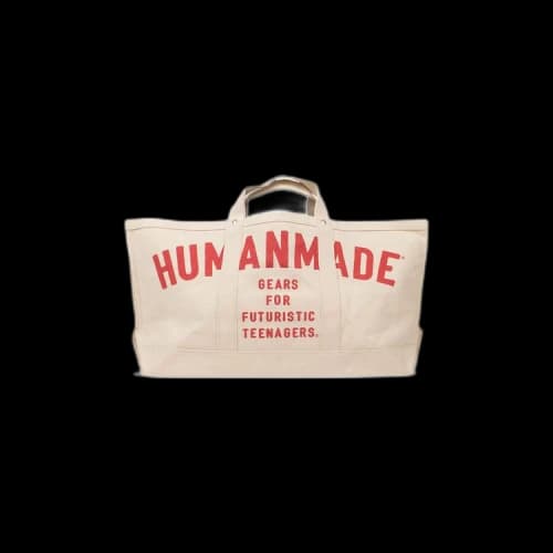 Human Made Large Logo Tote Bag 'White'