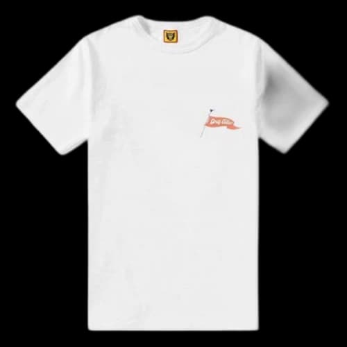 HUMAN MADE Alphabet Logo Printing Short Sleeve White