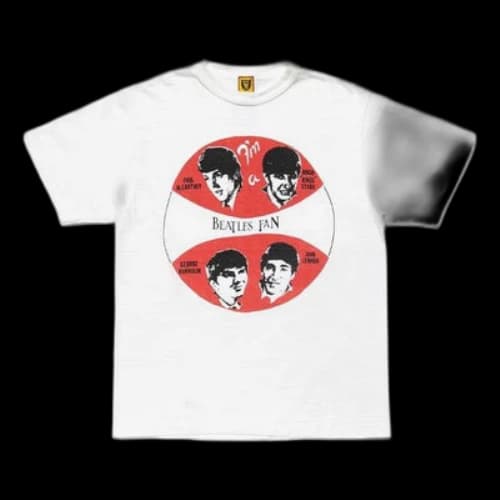 HUMAN MADE BEATLES Band Bamboo Short Sleeve Unisex White