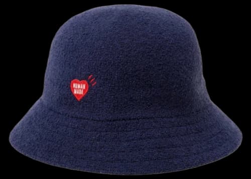 Human Made Knit Round Bucket Hat Navy
