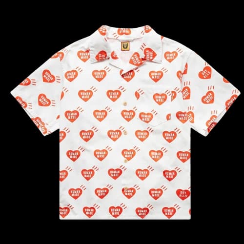 Human Made Heart Aloha Shirt 'White'