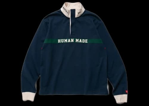 Human Made Rugby Shirt Navy