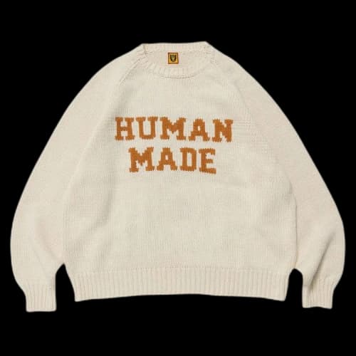 Human Made Raglan Knit Sweater 'White'