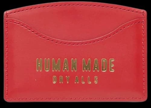 Human Made Leather Card Case Red