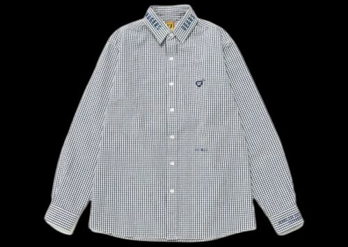 Human Made Detachable Collar Checked L/S Shirt Blue
