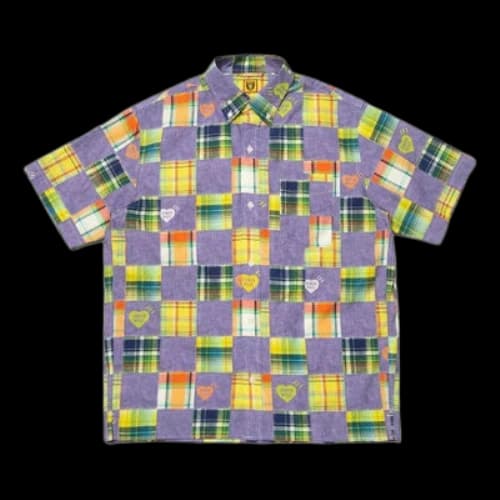 HUMAN MADE Patchwork Print Shirt 'Blue'