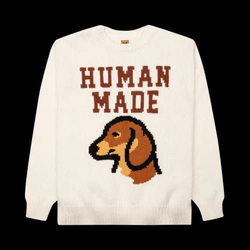 Human Made Dachs Knit Sweater 'White'