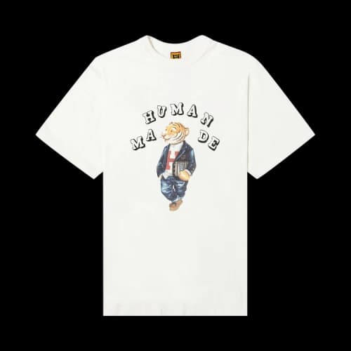 Human Made Polo Tiger Bear T-Shirt 'White'