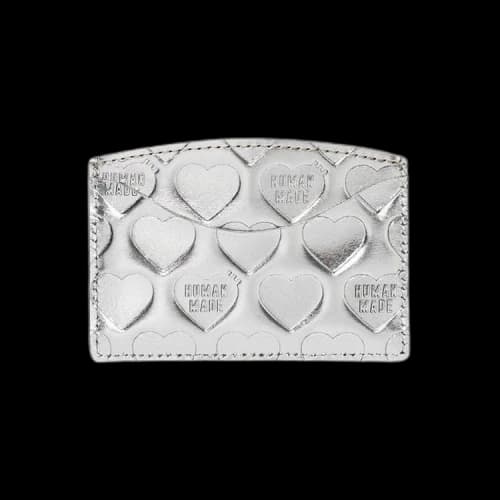 Human Made Leather Card Case 'Silver'