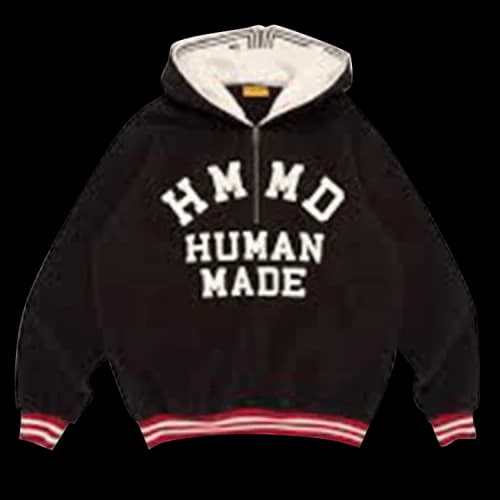 Human Made Half Zip Fleece Pullover 'Black'