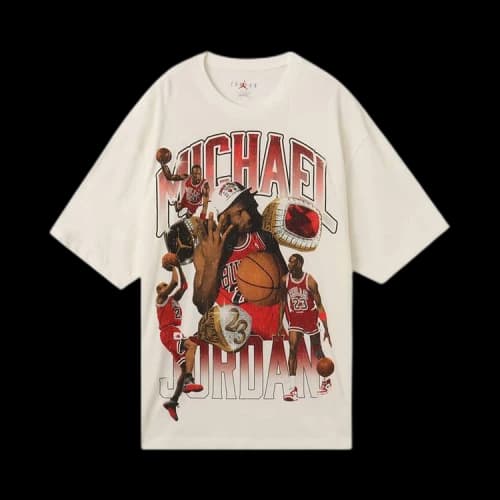 Air Jordan Flight Essentials Oversized T-Shirt 'Sail/Varsity Red'