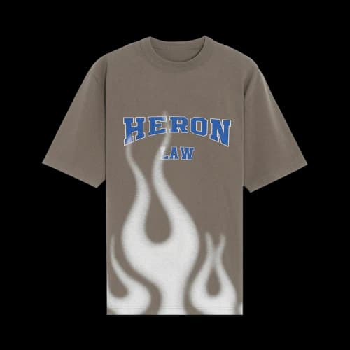 Heron Preston Heron Law Flames Short-Sleeve Tee 'Grey'