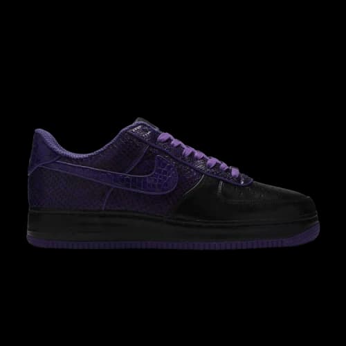 Nike Air Force 1 Supreme '07 'Black Purple Crocodile' Sample