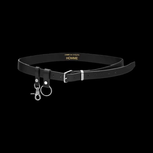 Comme des Garçons Homme Smooth Leather Key Chain Belt 'Black'