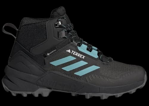 adidas Terrex Swift R3 Mid Gore-Tex Core Black Mint Ton Grey (Women's)