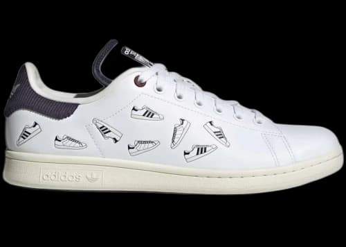 adidas Stan Smith White Shadow Navy Shoe Print