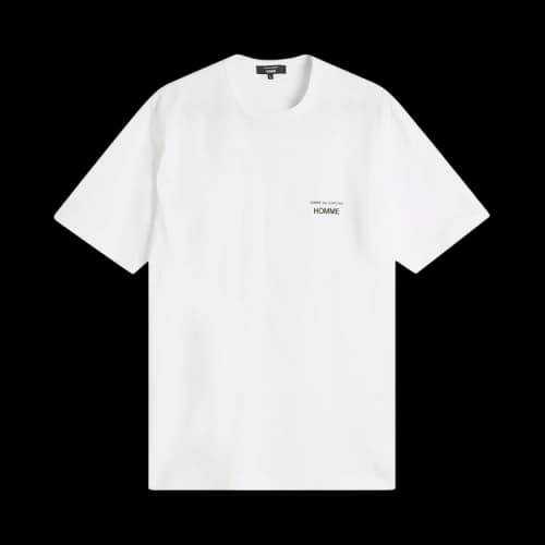 Comme des Garçons Homme Cotton Jersey Print Logo T-Shirt 'White'
