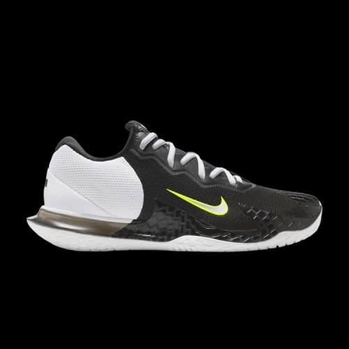 Nike Court Vapor Cage 4 HC Rafa Black White Volt Metallic Silver