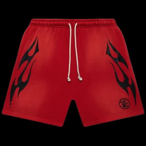 Hellstar Flame Shorts 'Red'