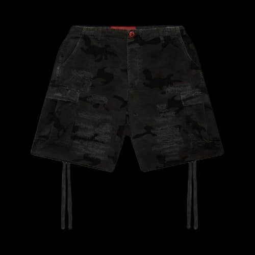 Hellstar Distressed Cargo Shorts 'Black'