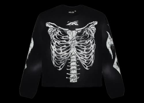 Hellstar Skeleton Long-Sleeve T-shirt Black