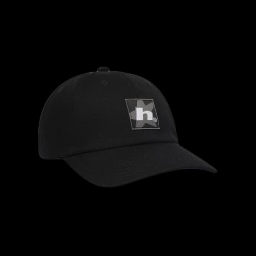 HUF Star Box Logo 6 Panel Curved Visor Hat 'Black'