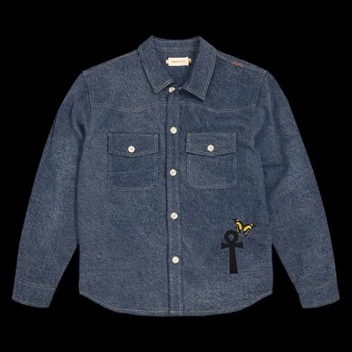 Honor The Gift Denim Shirt Long-Sleeve Button Up 'Blue'