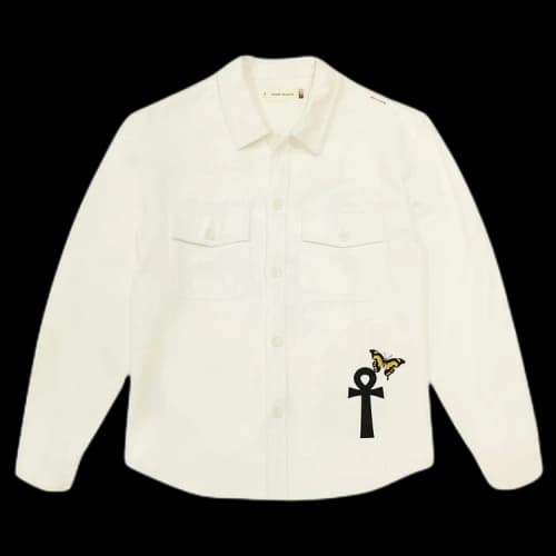 Honor The Gift Denim Shirt Long-Sleeve Button Up 'Bone'