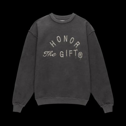 Honor The Gift HTG Weathered Crewneck 'Black'