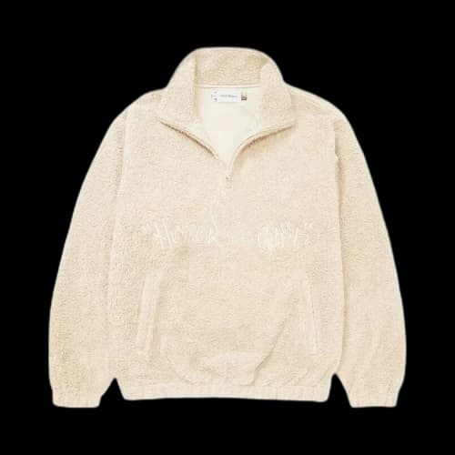 Honor The Gift Script Sherpa Pullover 'Bone'