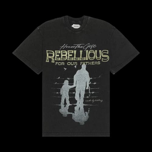 Honor The Gift Rebellious For Our Fathers T-Shirt 'Black'