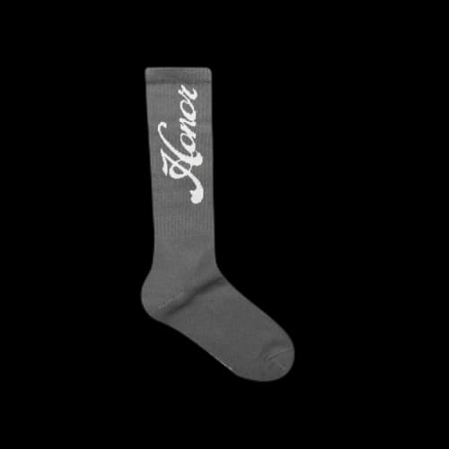 Honor The Gift Honor Script Ribbed Sock 'Stone'