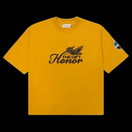 Honor The Gift Auto Club Box Tee 'Yellow'