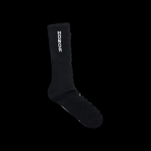 Honor The Gift Embroidery Edge Ribbed Sock 'Black'