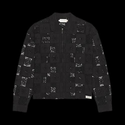 Honor The Gift Crochet Full Zip Jacket 'Black'